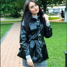 Модные брендовые Глянцевые лакированные кожаные куртки из искусственной кожи, Женская куртка в уличном стиле, однобортная Длинная кожаная куртка wq561