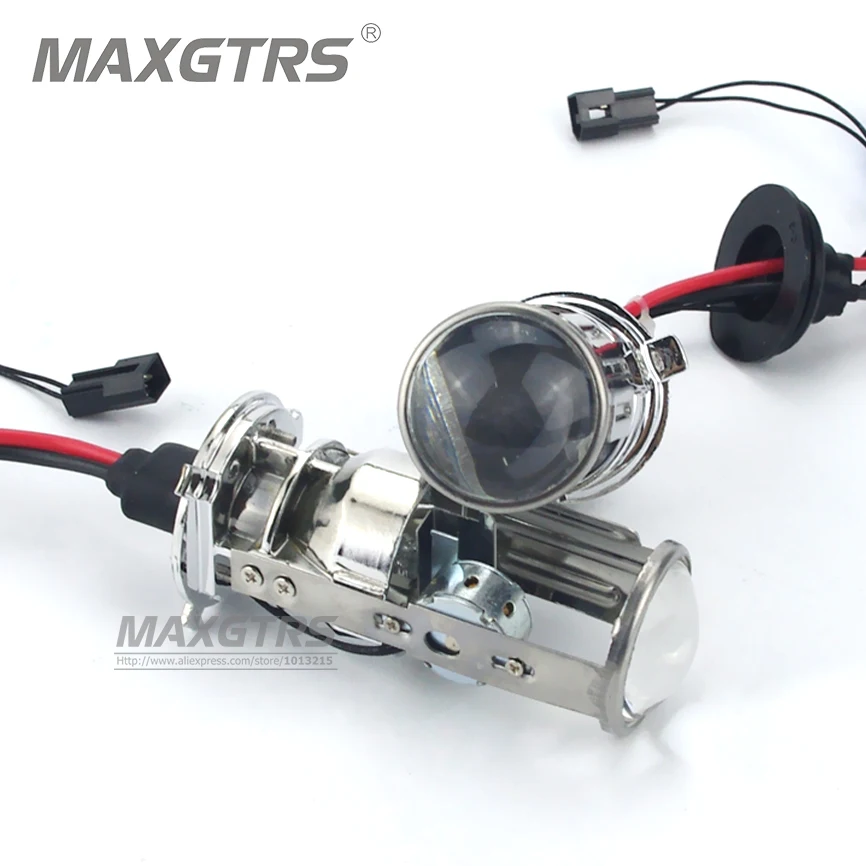 2x New H4 Mini Projector Lens Bulb 35W 4300k 6000k H4 Bixenon Bulb of