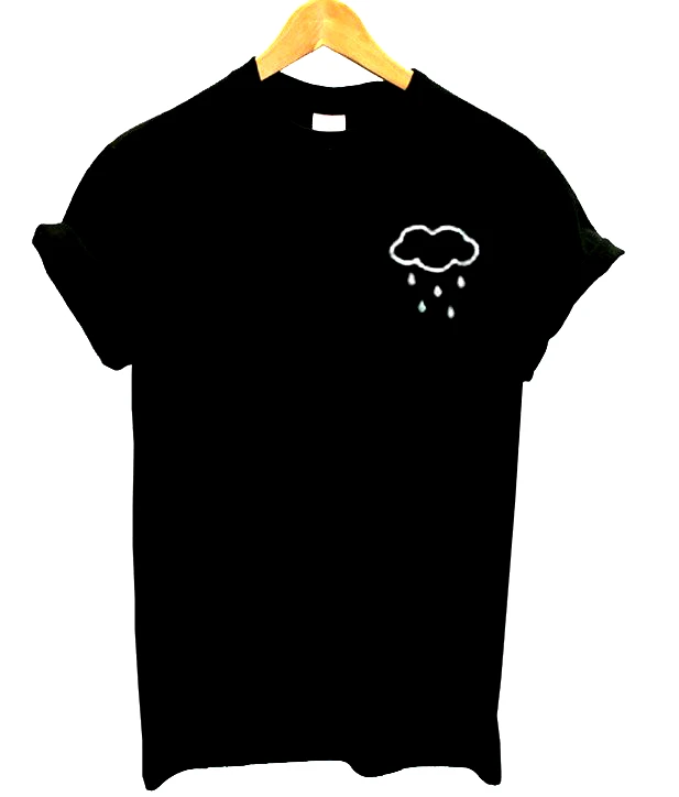 

cloud rain pocket Print Women tshirt Cotton Casual Funny t shirt For Lady Top Tee Hipster Drop Ship Z-713