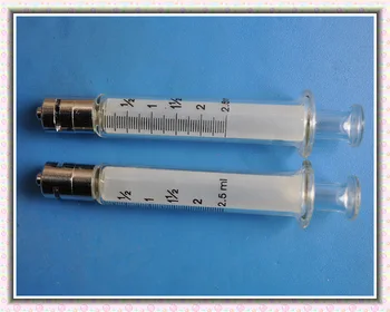 

2ml luer lock glass syringe transparent graduate syringes free shipping