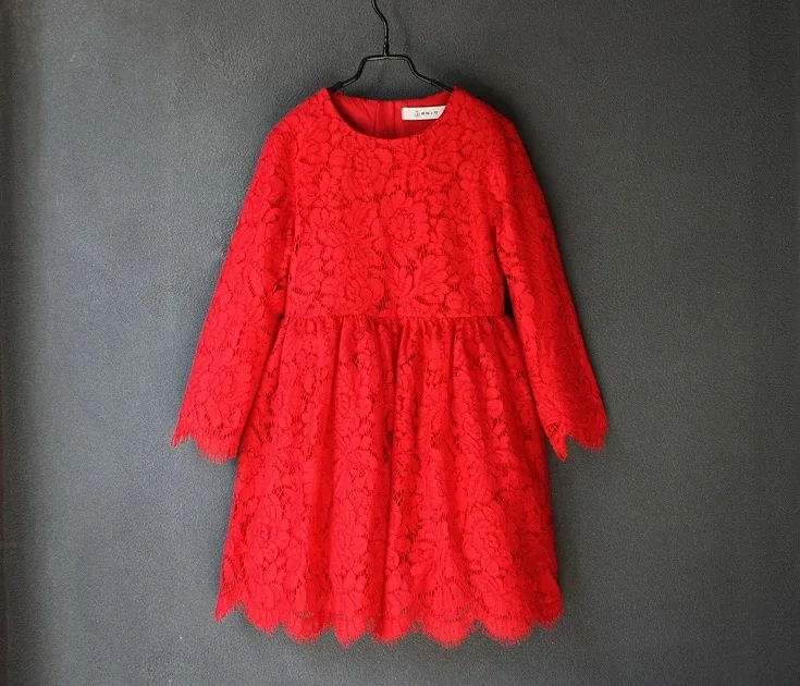 Брендовые дизайнерские кружевные длинные плиссированные юбки больших размеров; платья для мамы и дочки; Семейные комплекты для беременных женщин; праздничное платье - Цвет: RED