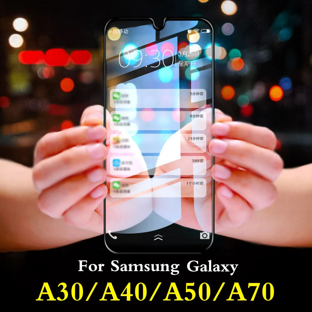 

Protective glass on for samsung a30 verre tremp screen protector a40 a50 a70 tempered glas galaxy a 30 40 50 70 sumsung film 30a
