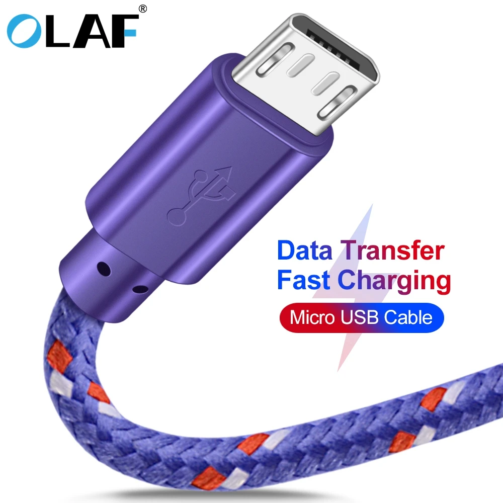 

OLAF Micro USB Cable 3M 2.1A Fast Charging USB Cables Android Mobile Phone Data Sync Charger Cable for Xiaomi Samsung A7 S7 Cord