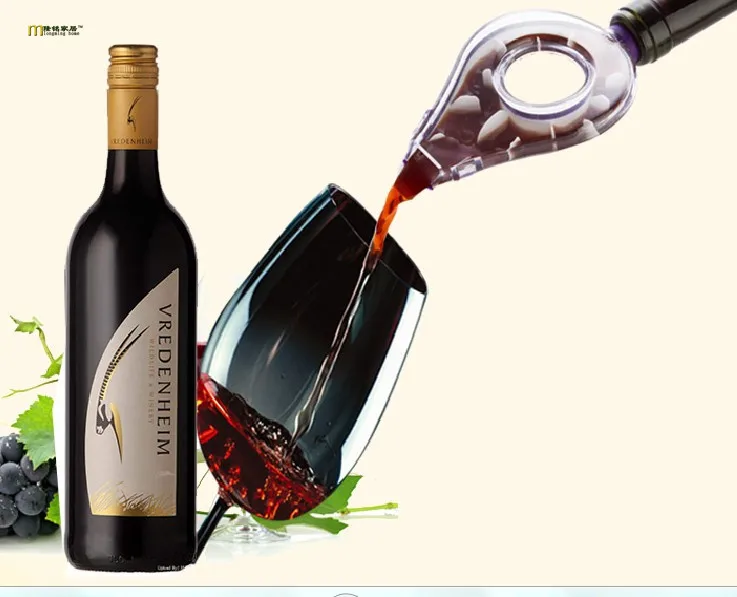 

1PC Wine Decanter Magic Decanter Essential Quick Aerator Pour Spout Decanter Mini Travel Wine Filter Air Intake Pour OK 0267