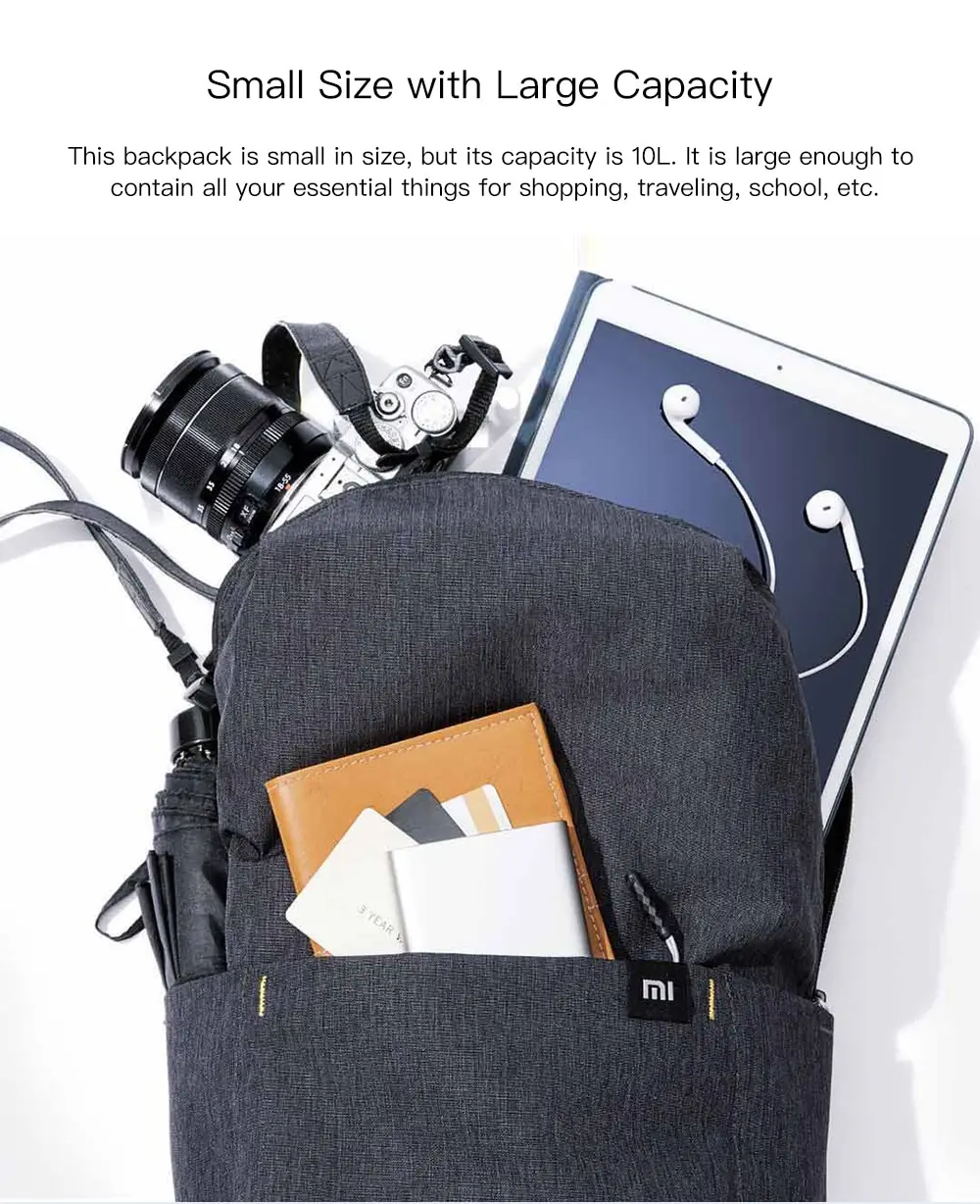 Original Xiaomi Mi Backpack 10L Bag (4)