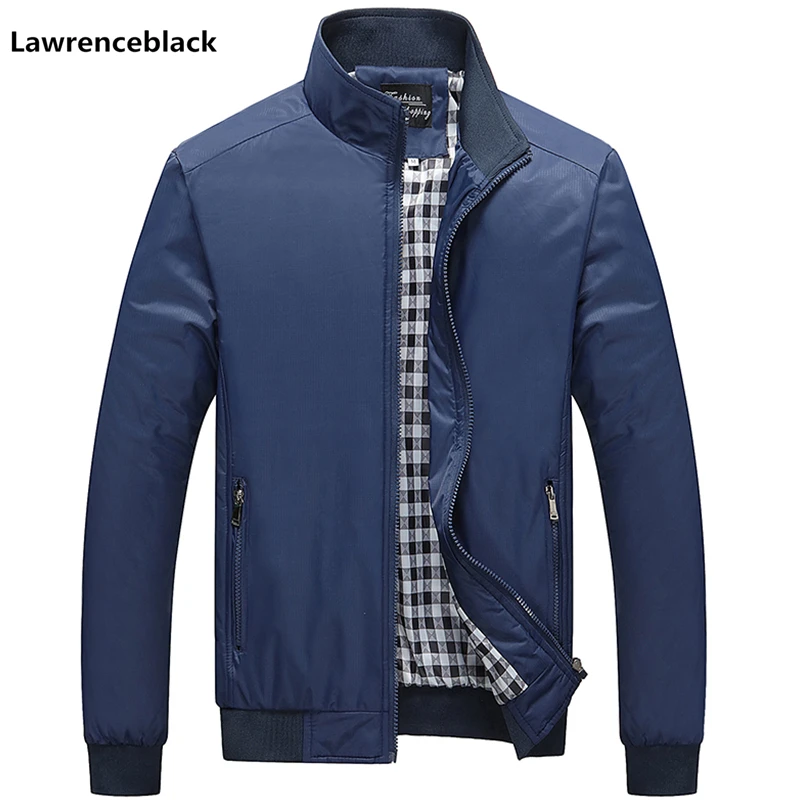 Lawrenceblack Mens Spring Jackets and Coats Solid Color Casual Jacket ...