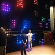 RGB светодиодный 2x4 м светодиодный видеозанавес 242 шт. SMD высокояркий сценический костюм огнестойкий велюр+ контроллер Светодиодная завеса для зрелищных мероприятий звезда ткань