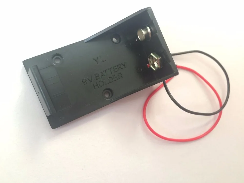 Hot Single Wired Lead Battery Holder Case Box 9V 6LR61 x1 Model / DIY Toy RC UK |