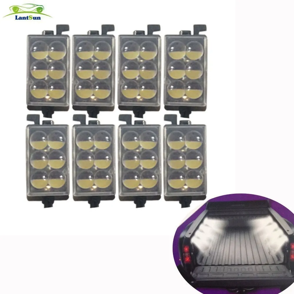 Image 1 set Lantsun J153 Universal Truck Bed Rail LED Light Kit for Pick up Toyota, F ord, Ram, G M C Cargo Area