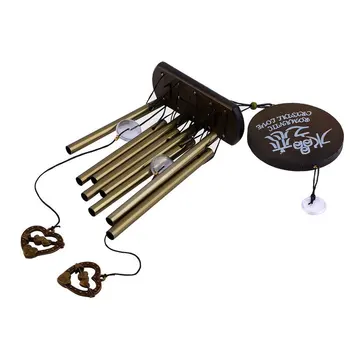 

Amazing Antique Bronze 8 Tubes Bells Wind Chimes Yard Garden Outdoor Decor ~ new arrival
