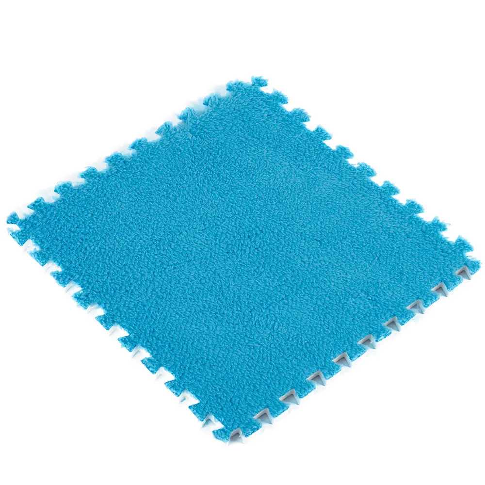 Ребенок ползает коврики покрытие для пола Сращивание ковры 30*30*0,6 см EVA пластик пены 30*30*0,6 30*30*0,6 водостойкий противоударный - Цвет: blue