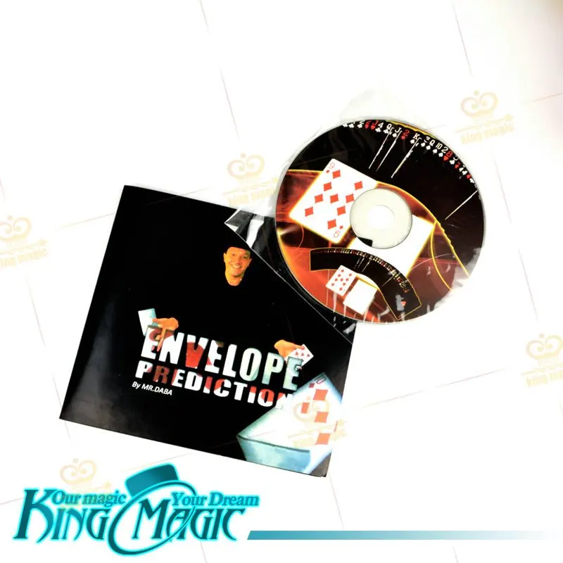 

Envelope Prediction Magic Tricks Free Shipping Props Toys Include DVD Close up Street Magia