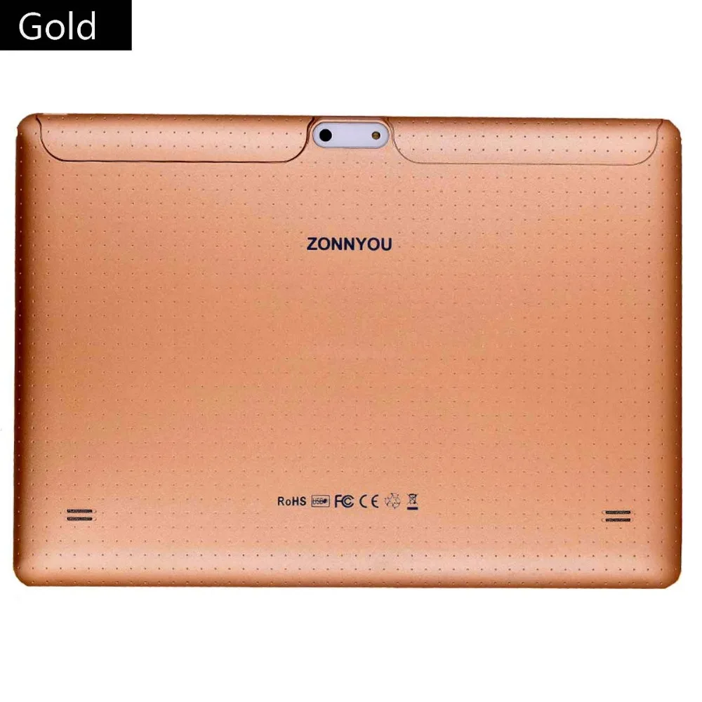 10.1 inch Tablet PC Android 7.0 3G Phone Call 32GB Dual SIM-kaart WIFI GPS Bluetooth Anti Fall Rubber Case Tabletten PC +Green