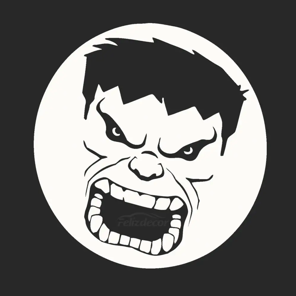 

A Man Who Shows A Row Of Teeth In A Big Anger Inspired Window Vinyl Stickers Car Body Mural Decor Art Pattern ZP050