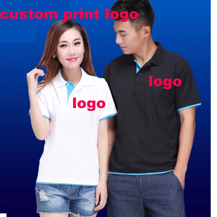 Пользовательские Хлопок Poloshirt индивидуальный принт логотип обслуживание экран