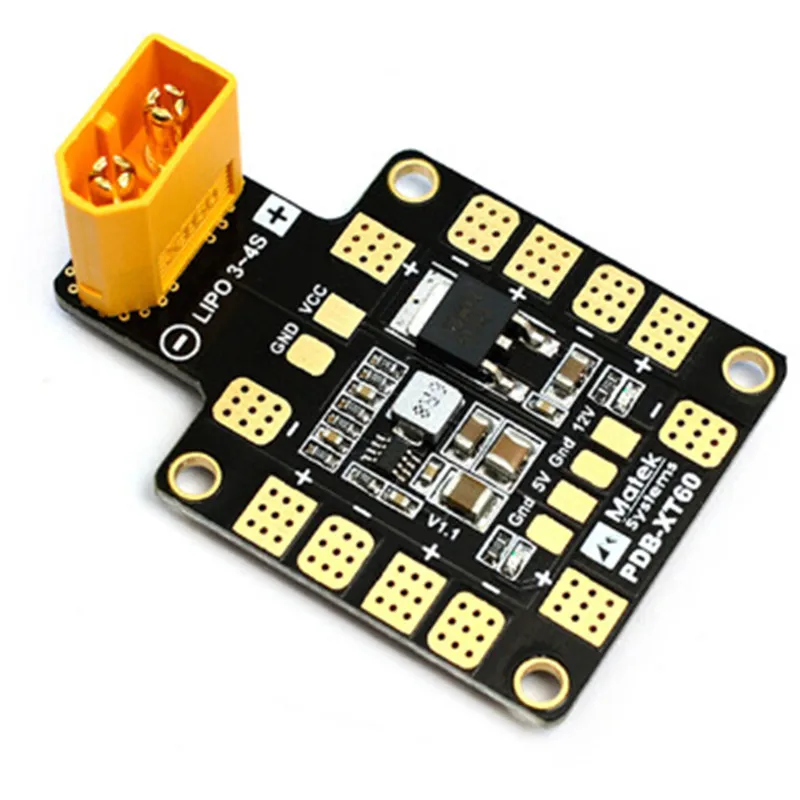 

30.5*30.5mm MATEK XT60 Power Hub PDB Power Distribution Board with BEC 5V/12V For F3 F4 F7 CC3D Flight control FPV Racing Drone