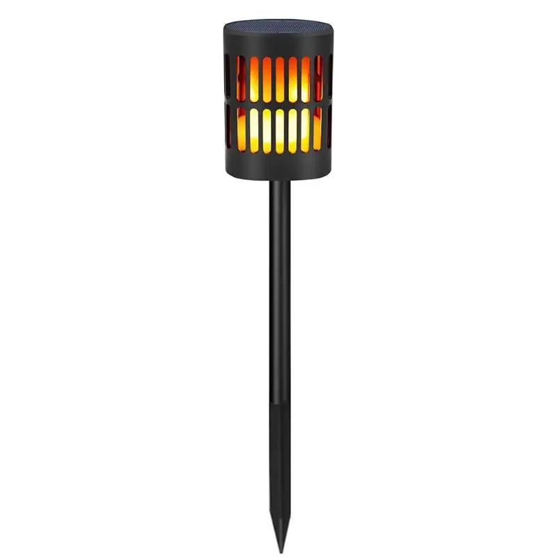 96 Светодиодный светильник с солнечным пламенем, светильник с лужайкой, уличный прожектор - Испускаемый цвет: Ground plug
