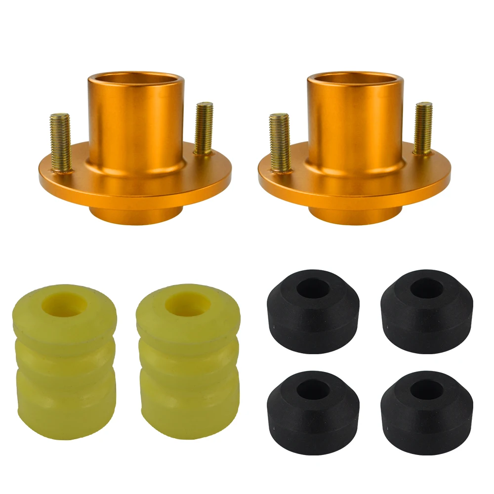 WLR RACING-(2 шт./лот) SHOCK TOP HAT для 92-00 CIVIC DELSOL INTEGRA JDM COILOVER SHOCK TOP MOUNT HAT Strat TOWER WLR-STH81 - Цвет: Золотой