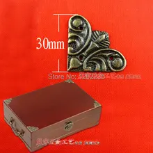 30*30 мм Маленькая бабочка филе антикварная мебель металлический уголок подарочная шкатулка для украшений коробка углы оптом