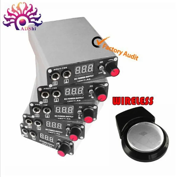 

2017 Hot sale LCD Power Supply LCD Display Black Wireless Tattoo Power Supply For Permanent Makeup Tattoo Kit free Shipping