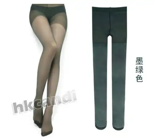 

Hot Sale Tights ultra elastic New Mens Silk stockings Pouch Sheath Underwear Stocking for sexy stockings deep green