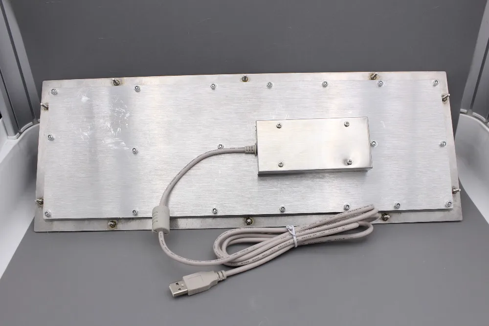 103 клавиш компьютерная клавиатура из нержавеющей стали USB металлическая
