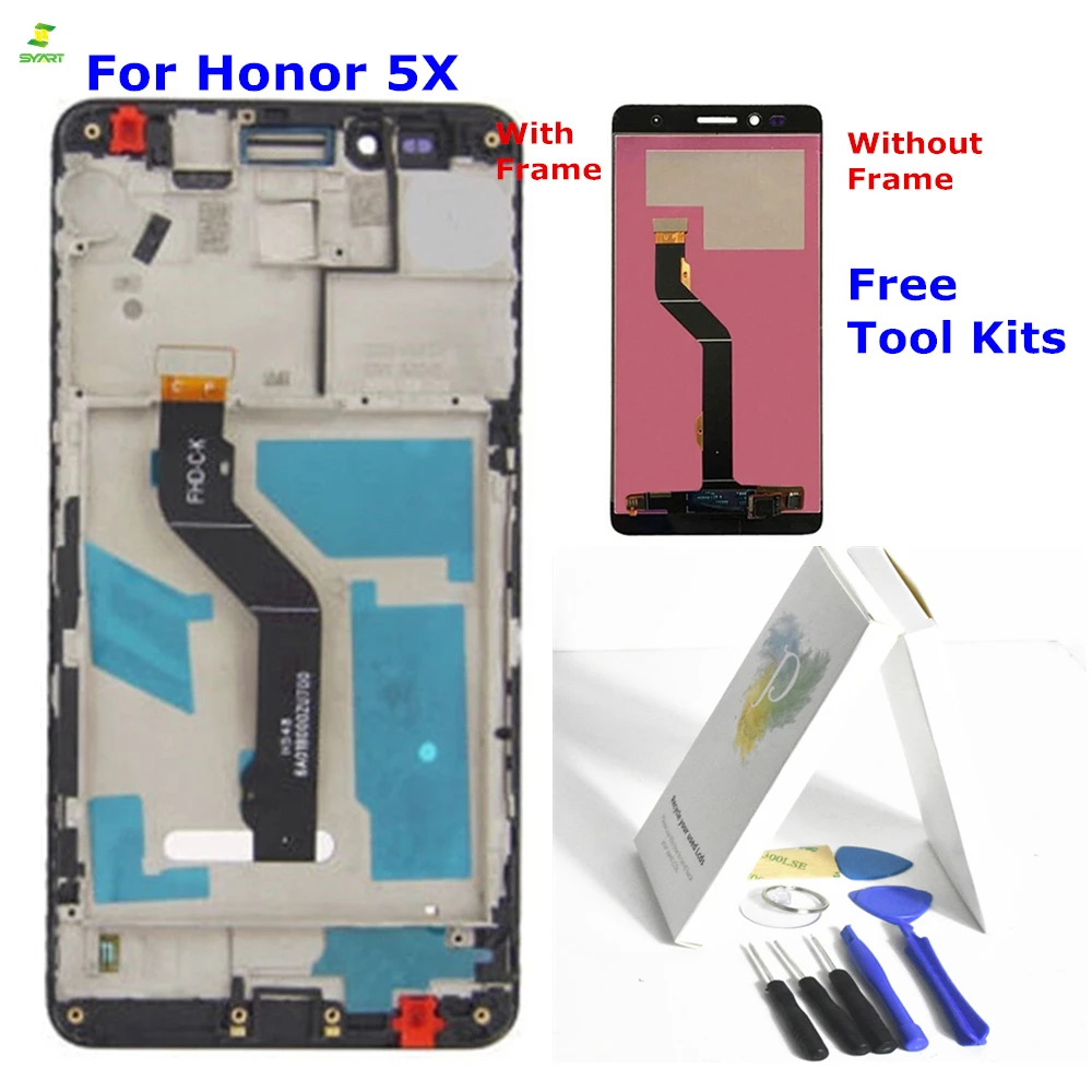 

Lcd Display Honor 5X For Huawei Honor 5X Lcd Display + Touch Screen FHD New Digitizer Assembly Replacement For Huawei GR5 5.5