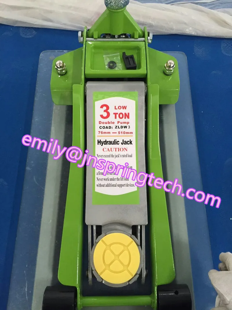 

Double Pump Flat Hydraulic Jack 3 Tons Max Lifting Height 75-505mm