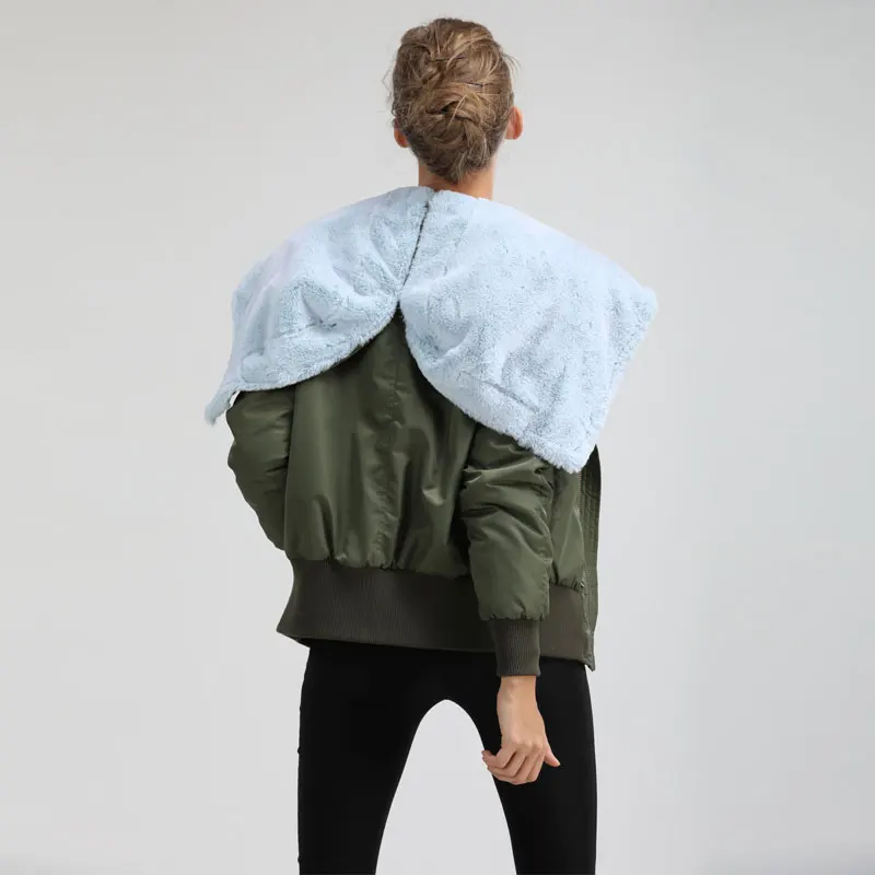 Boomber Vent L'eau 2017 Arrivée Veste Split Chapeaux À Nouvelle Imperméable Courte Parka Hiver Et Femmes Spécial Vert 1xqxHgwU