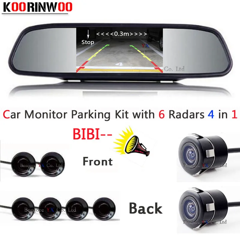 Auto parking Sensor 6 Video input Distance Radars car Front cmaera car