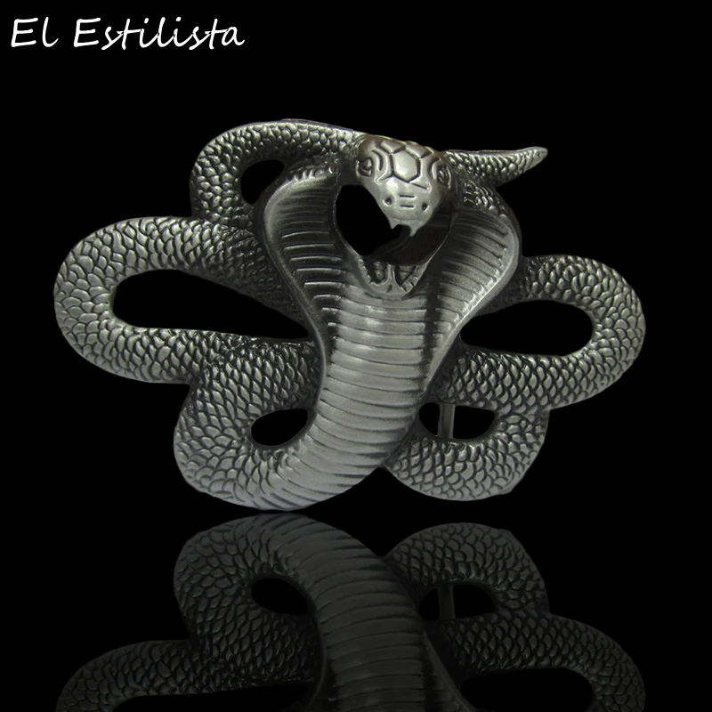 

Retail Animal Theme COBRA Belt Buckle Metal Jeans Accessories Suit 4cm Width Belt 3D Snake Cowboy Cowgirl Buckles Novelty Gift