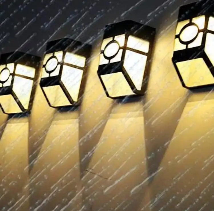 

LED Solar Lamp Wall Lamp Security Wall Light IP65 Waterproof Outdoor Corridor Lamp for Garden Yard