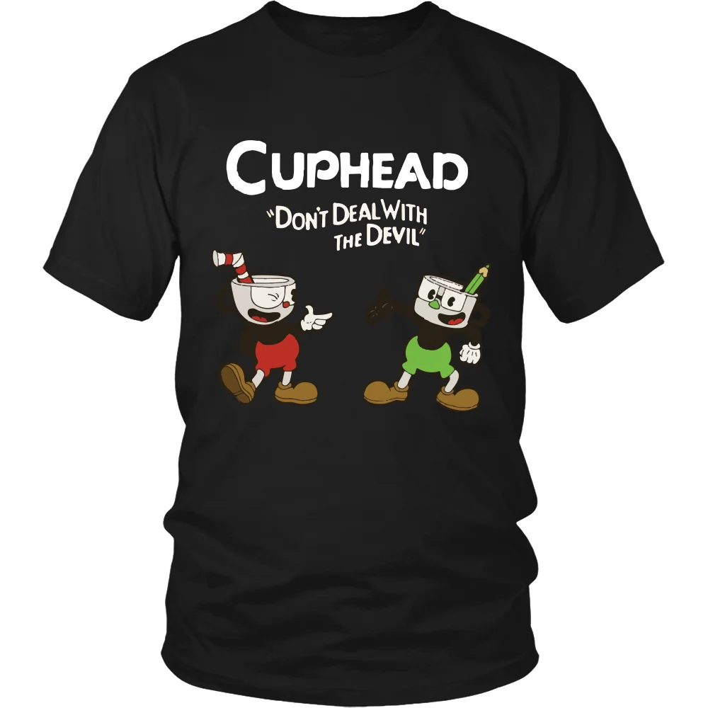 

2019 NEW Cuphead And Mugman Shirt Cuphead Plush Shirt Super Smash Bros Gaming Shirt streetwear