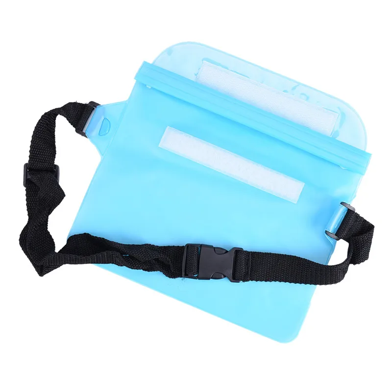 Emarald 1 Pcs للماء Pvc واضحة حزمة مراوح أكياس حقيبة بحزام الصيف الشاطئ الهاتف حقيبة شفافة الخصر حزم حقيبة الخصر للسفر