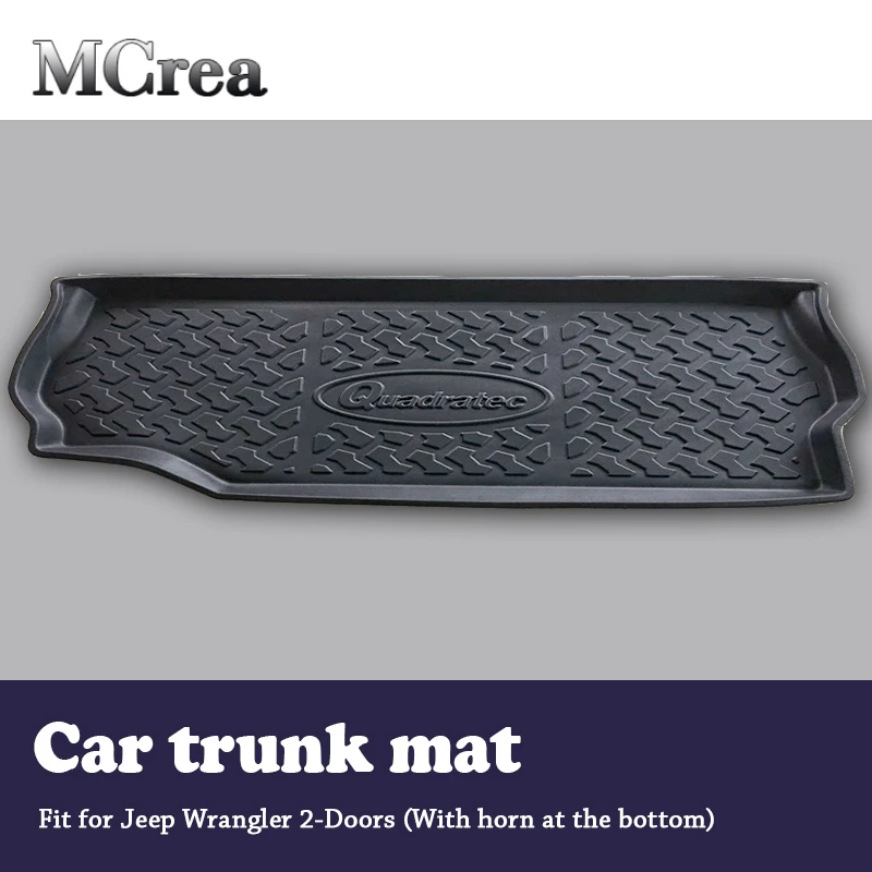 Mcrea автомобиля задний багажник коврик Коврики для багажника Jeep Wrangler JK YJ TJ JL 2 двери
