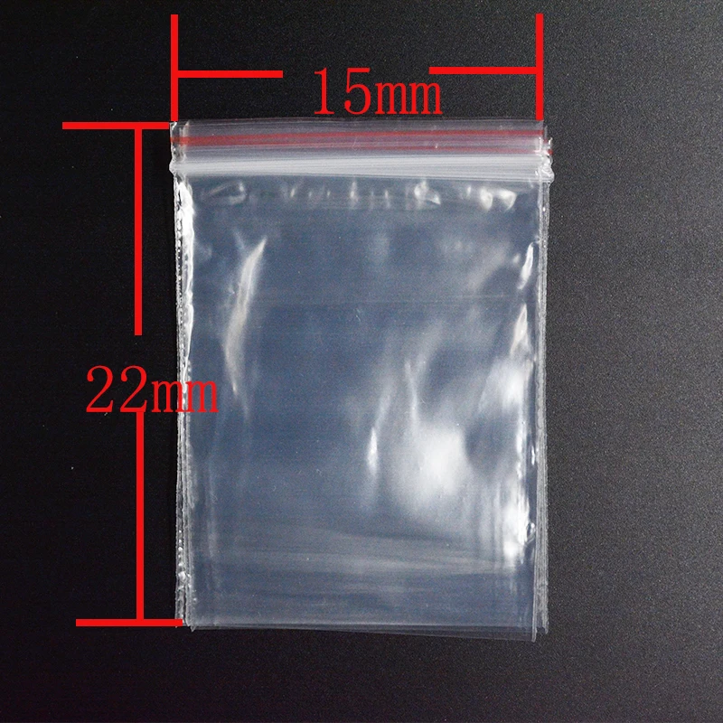 

Pouches 15cm x22cm Clear Resealable White Mini Zip Lock Plastic Bags Small Self Sealing Jewelry Food Packaging Sachet Zip