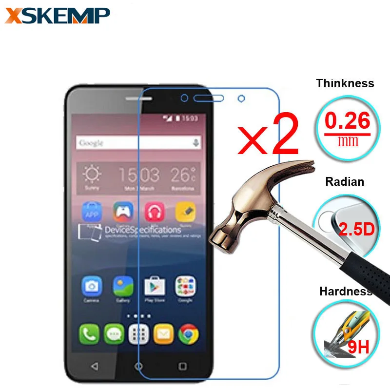 9H 2 шт Взрывозащищенный протектор экрана для Alcatel One Touch Idol 3 4 7 &quot5 5&quot C5 C7 C9 Pixi