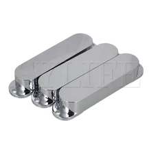 3 шт. 82x18 мм Серебряный Пластик закрытого типа для электрогитары сингл катушка звукоснимателя