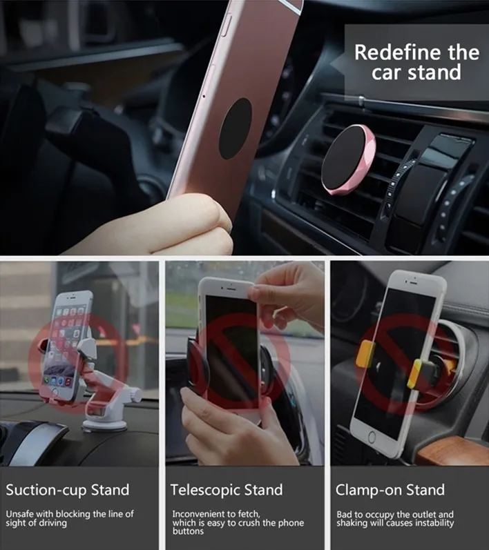 Автомобильный держатель для телефона, магнитный держатель для телефона, кронштейн для вентиляции, gps Поддержка, смартфон, автомобиль для Iphone, samsung, huawei, XiaoMi