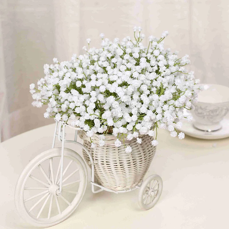 

1PC Bride holding flowers Gypsophila Simulation Artificial Flowers DIY Garden Decoration Accessories Ikebana Floriculture A