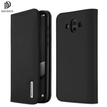 

DUX DUCIS Genuine Leather Flip Case For Huawei Mate 10 Pro Real Leather Wallet Phone Cover for Huawei Mate 10 Pro Mate10 Funda