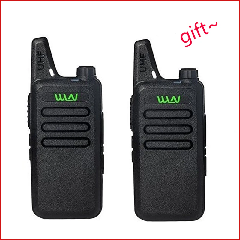 2 шт./лот wln kd-c1 handy talky UHF 400-470 МГц VOX ham трансивер Любительская cb радиостанция портативная мини рация PMR446