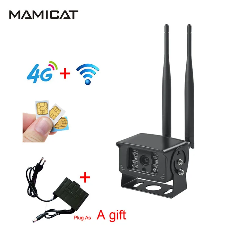 

Full HD 1080P 4G SIM Card Wi-Fi IP Camera ONVIF Metal Case Mini Outdoor CCTV Security Cameras 128G SD Card Slot