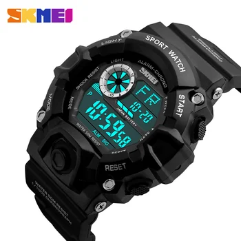 

SKMEI Luxury Brand SHOCK Men Sports Watches Camouflage Military Watches Waterproof LED Digital Wristwatches Relogio Masculino