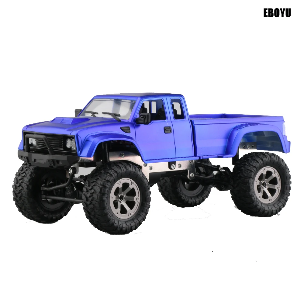 EBOYU FY002A 2,4 Ghz 1/16 4WD внедорожник RC грузовик с передним светодиодный светильник матовый военный RC грузовик RTR