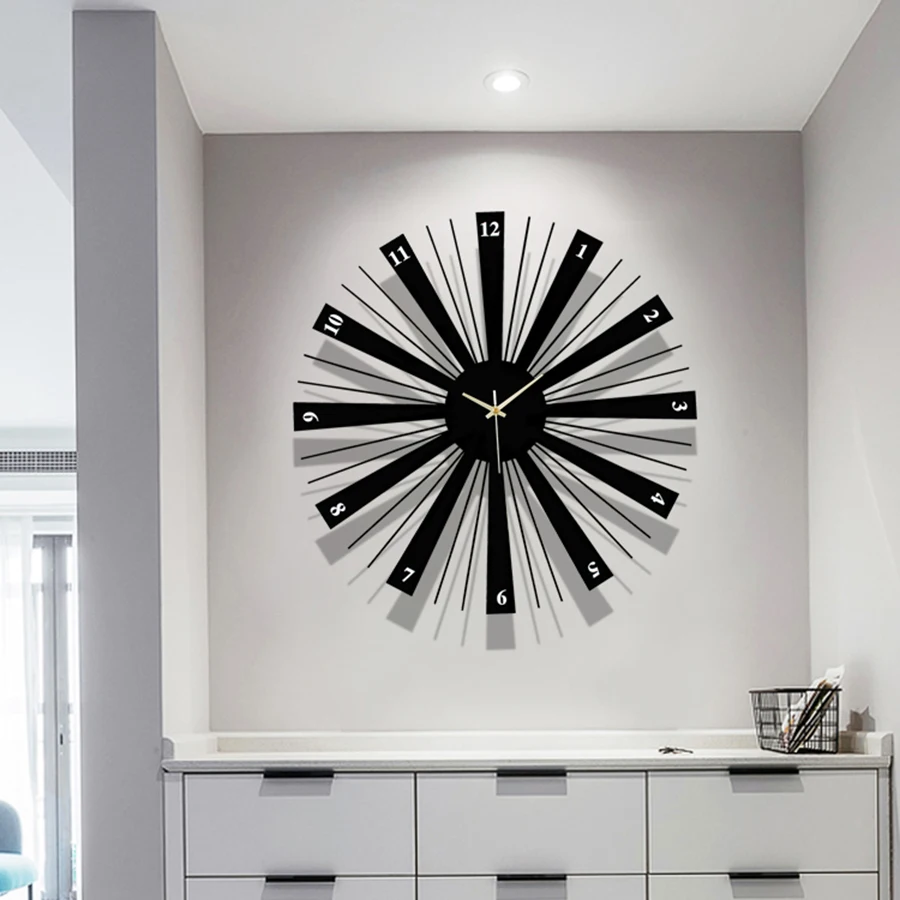 

Large Creative Wall Clock Minimalist Unique Nordic Clock Wall Clock Home Decoration Accessories Modern Duvar Saatleri Watch 50P4
