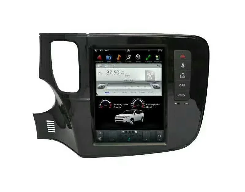10," Tesla Тип Android 7,1 подходит для MITSUBISHI OUTLANDER автомобильный DVD плеер навигации gps радио ПК сенсорной панели