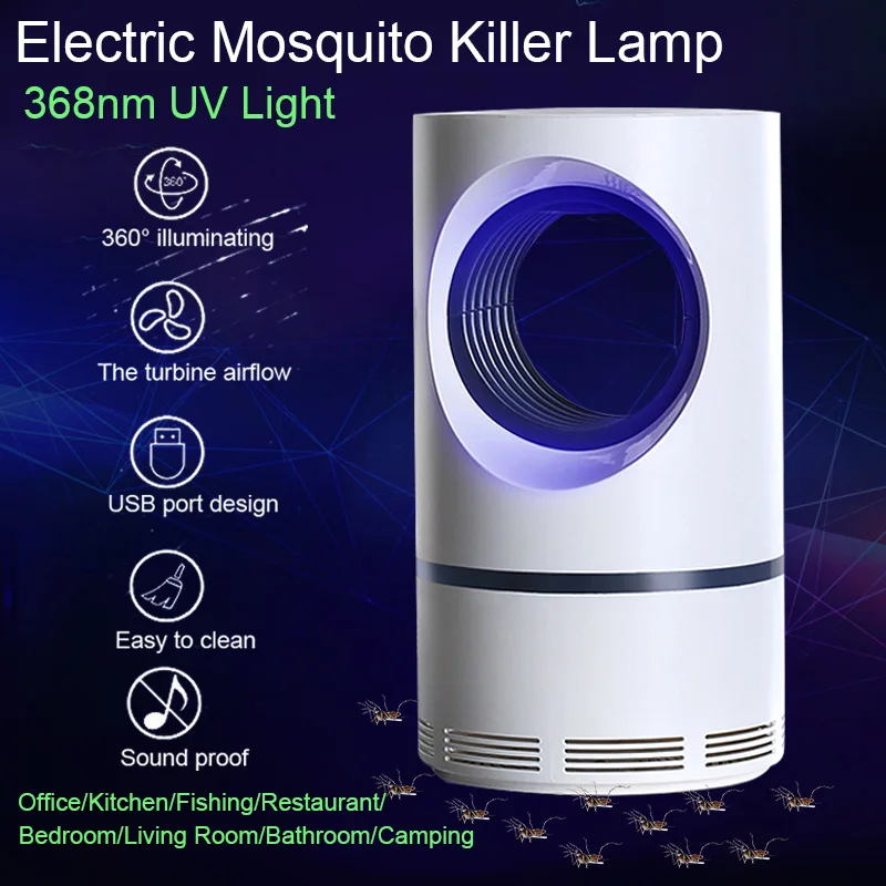 

USB Mosquito Killer Lamp Low-Voltage Ultraviolet Light Safe Energy Power Saving Radiationless Surrounding Photocatalytic Light