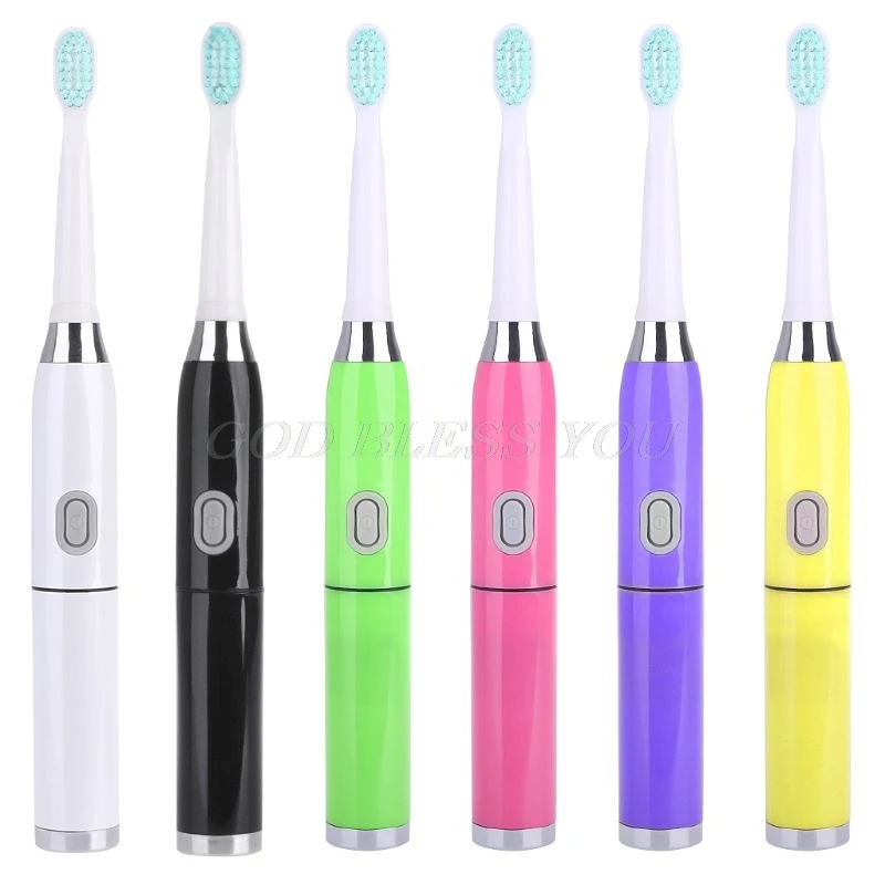 

1 set Sonic Electric Toothbrush Battery Operated 3 Cleaning Modes & 2 Brush Heads Fashion Tooth Brush Teeth Care Tools