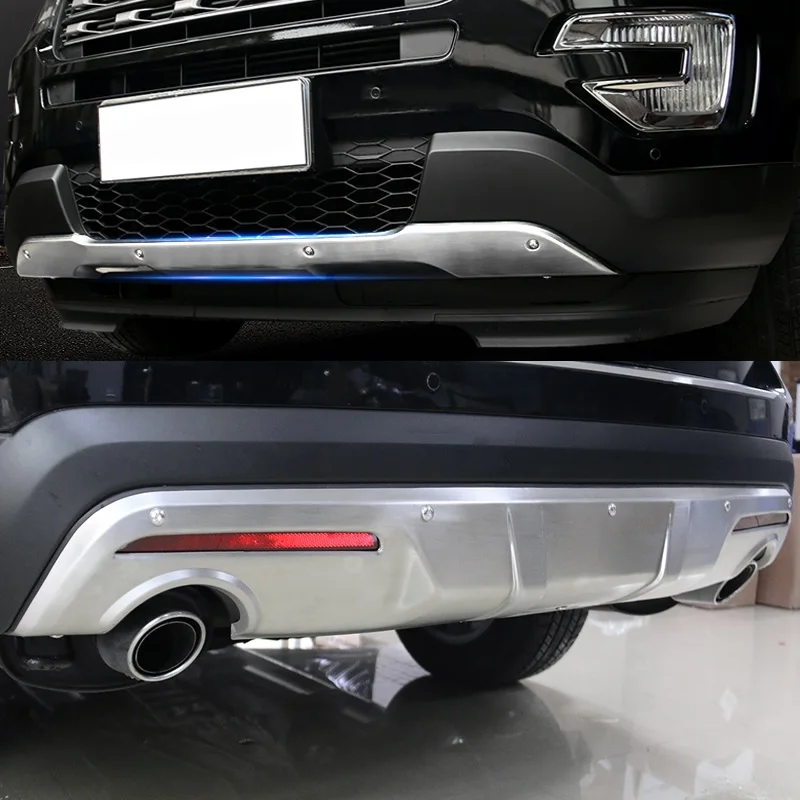 Для Ford Explorer переднего и заднего бампера порога протектор крышки пластины 2015 2016 2017